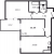 Планировка двухкомнатной квартиры площадью 55.59 кв. м в новостройке ЖК "Аквилон Stories"