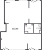 Планировка однокомнатной квартиры площадью 112.53 кв. м в новостройке ЖК "Мануфактура James Beck"