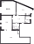 Планировка двухкомнатной квартиры площадью 92.6 кв. м в новостройке ЖК "Мануфактура James Beck"