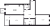 Планировка двухкомнатной квартиры площадью 80.84 кв. м в новостройке ЖК "Мануфактура James Beck"
