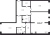 Планировка двухкомнатной квартиры площадью 113.4 кв. м в новостройке ЖК "Мануфактура James Beck"