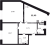 Планировка двухкомнатной квартиры площадью 82.3 кв. м в новостройке ЖК "Мануфактура James Beck"