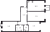 Планировка трехкомнатной квартиры площадью 96.7 кв. м в новостройке ЖК "Мануфактура James Beck"