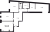 Планировка трехкомнатной квартиры площадью 92.1 кв. м в новостройке ЖК "Мануфактура James Beck"