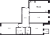 Планировка трехкомнатной квартиры площадью 96.5 кв. м в новостройке ЖК "Мануфактура James Beck"