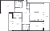 Планировка трехкомнатной квартиры площадью 139.23 кв. м в новостройке ЖК "Мануфактура James Beck"
