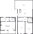 Планировка трехкомнатной квартиры площадью 115.11 кв. м в новостройке ЖК "Мануфактура James Beck"