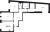 Планировка трехкомнатной квартиры площадью 92.15 кв. м в новостройке ЖК "Мануфактура James Beck"