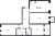 Планировка трехкомнатной квартиры площадью 97.27 кв. м в новостройке ЖК "Мануфактура James Beck"