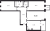 Планировка трехкомнатной квартиры площадью 91.5 кв. м в новостройке ЖК "Мануфактура James Beck"