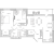 Планировка двухкомнатной квартиры площадью 81.41 кв. м в новостройке ЖК "ЦДС Dreamline"