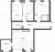 Планировка трехкомнатной квартиры площадью 106.7 кв. м в новостройке ЖК "Аура"