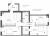 Планировка трехкомнатной квартиры площадью 90.9 кв. м в новостройке ЖК "Аура"