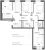 Планировка четырехкомнатной квартиры площадью 91.9 кв. м в новостройке ЖК "Аура"