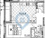 Планировка однокомнатной квартиры площадью 48.6 кв. м в новостройке ЖК "Тайм Сквер"