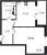Планировка однокомнатной квартиры площадью 37.1 кв. м в новостройке ЖК "Тайм Сквер"
