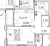 Планировка однокомнатной квартиры площадью 39.5 кв. м в новостройке ЖК "Тайм Сквер"