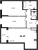Планировка двухкомнатной квартиры площадью 66.5 кв. м в новостройке ЖК "Тайм Сквер"