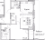 Планировка двухкомнатной квартиры площадью 68.5 кв. м в новостройке ЖК "Тайм Сквер"