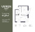 Планировка однокомнатной квартиры площадью 41.59 кв. м в новостройке ЖК "Veren Nort Сертолово"