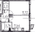 Планировка однокомнатной квартиры площадью 32.48 кв. м в новостройке ЖК "Veren Nort Сертолово"