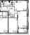 Планировка двухкомнатной квартиры площадью 68.54 кв. м в новостройке ЖК "Veren Nort Сертолово"