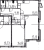 Планировка двухкомнатной квартиры площадью 67.49 кв. м в новостройке ЖК "Veren Nort Сертолово"