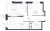 Планировка двухкомнатной квартиры площадью 49.79 кв. м в новостройке ЖК "Veren Nort Сертолово"