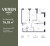 Планировка трехкомнатной квартиры площадью 76.03 кв. м в новостройке ЖК "Верен Норт Сертолово"