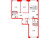 Планировка трехкомнатной квартиры площадью 81.7 кв. м в новостройке ЖК "Лермонтовский 54"