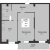 Планировка двухкомнатной квартиры площадью 66.9 кв. м в новостройке ЖК "Южная звезда"