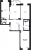 Планировка трехкомнатной квартиры площадью 91.2 кв. м в новостройке ЖК "Шекспир"