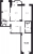 Планировка трехкомнатной квартиры площадью 90.8 кв. м в новостройке ЖК "Шекспир"