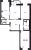 Планировка трехкомнатной квартиры площадью 92.4 кв. м в новостройке ЖК "Шекспир"