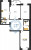 Планировка трехкомнатной квартиры площадью 91.5 кв. м в новостройке ЖК "Шекспир"