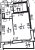 Планировка однокомнатной квартиры площадью 36.9 кв. м в новостройке ЖК "Байрон"