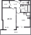 Планировка однокомнатной квартиры площадью 36.7 кв. м в новостройке ЖК "Байрон"