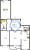 Планировка трехкомнатной квартиры площадью 91.6 кв. м в новостройке ЖК "Байрон"