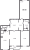 Планировка трехкомнатной квартиры площадью 91.2 кв. м в новостройке ЖК "Байрон"