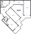 Планировка трехкомнатной квартиры площадью 96.87 кв. м в новостройке ЖК "Байрон"