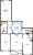Планировка трехкомнатной квартиры площадью 91.7 кв. м в новостройке ЖК "Байрон"