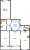Планировка трехкомнатной квартиры площадью 91.8 кв. м в новостройке ЖК "Байрон"