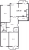 Планировка трехкомнатной квартиры площадью 109.4 кв. м в новостройке ЖК "Байрон"