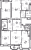 Планировка трехкомнатной квартиры площадью 89.7 кв. м в новостройке ЖК "Байрон"