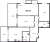 Планировка трехкомнатной квартиры площадью 107.8 кв. м в новостройке ЖК "Листва"