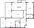 Планировка трехкомнатной квартиры площадью 109.59 кв. м в новостройке ЖК "Листва"