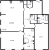 Планировка трехкомнатной квартиры площадью 114.56 кв. м в новостройке ЖК "Дефанс Премиум"