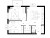 Планировка двухкомнатной квартиры площадью 52.7 кв. м в новостройке ЖК "Янинский лес"