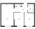 Планировка двухкомнатной квартиры площадью 57.07 кв. м в новостройке ЖК "Янинский лес"