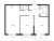 Планировка двухкомнатной квартиры площадью 55.97 кв. м в новостройке ЖК "Янинский лес"